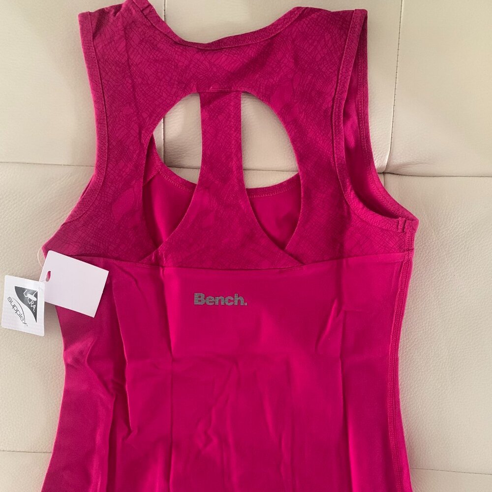 Bench Lycra Pink Racer Back Tank Top/Exercise Top - Picture 3 of 4